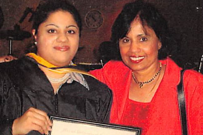 Sushma Rao at graduation