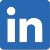 Blue LinkedIn icon