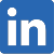 Blue LinkedIn icon