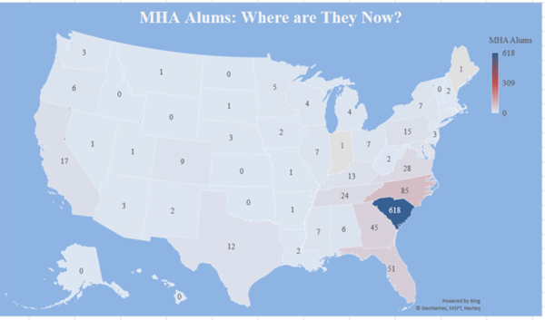 MHA Alumni By State