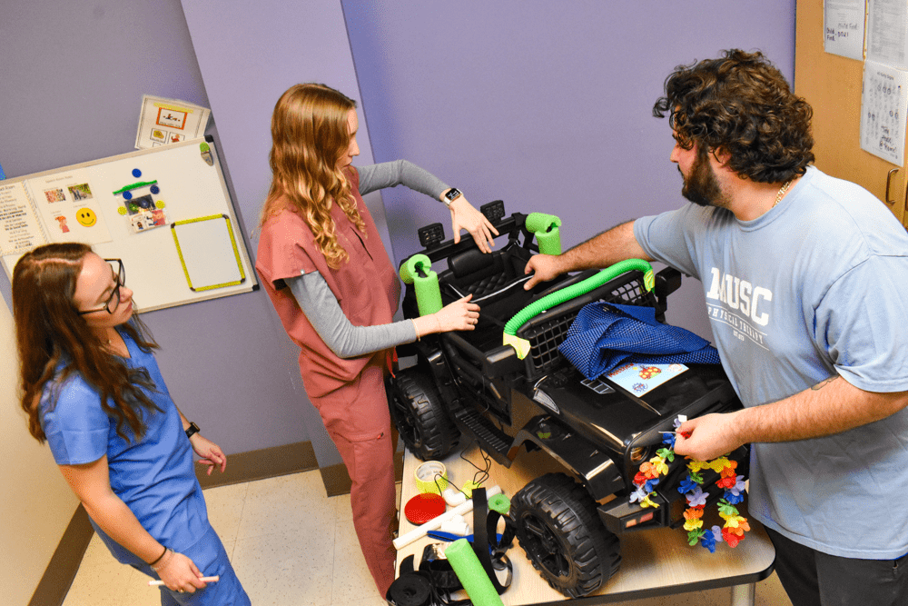 students build adaptive car for children