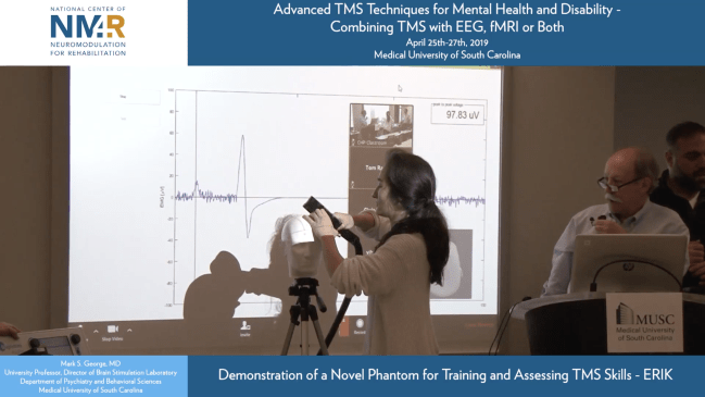 Demo of how to acquire TMS-EEG in a manner to minimize artifacts