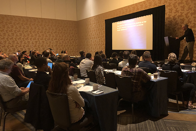 Past meeting attendees in session