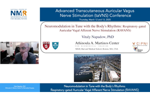 Dr. Vitaly Napadow presenting at the taVNS conference